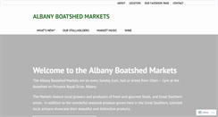 Desktop Screenshot of albanyboatshedmarkets.com