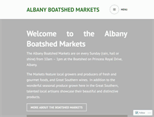 Tablet Screenshot of albanyboatshedmarkets.com
